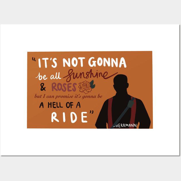 "Hell of a ride" Quote Wall Art by Meet Us At Molly's